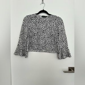 Pretty Little Thing animal print blouse